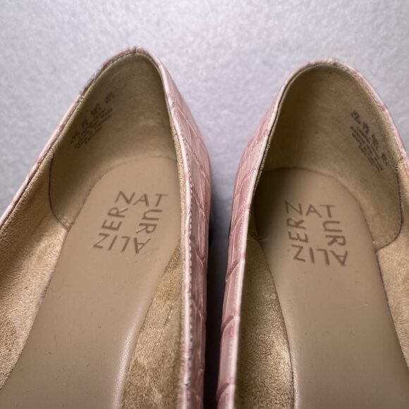 Naturalizer Emiline crocodile pattern leather rose pink womens 9-1/2 WIDE - Picture 10 of 11
